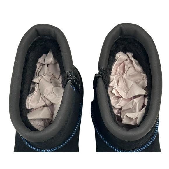 Koolaburra by UGG Koola Mini Hybrid Waterproof Black Suede Boots Womens 8 New - Picture 8 of 12